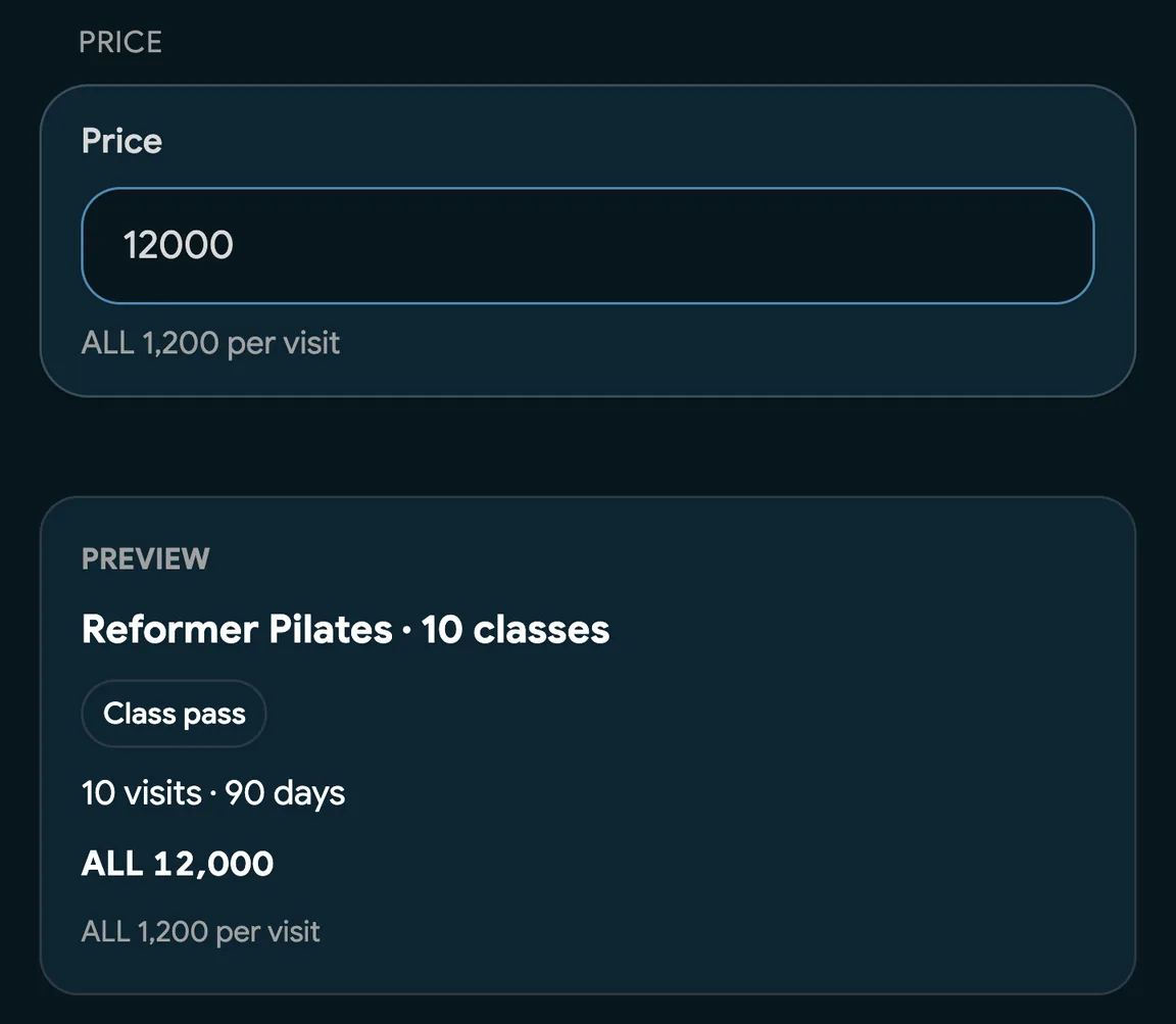 Creating a class Pass in EasyBook